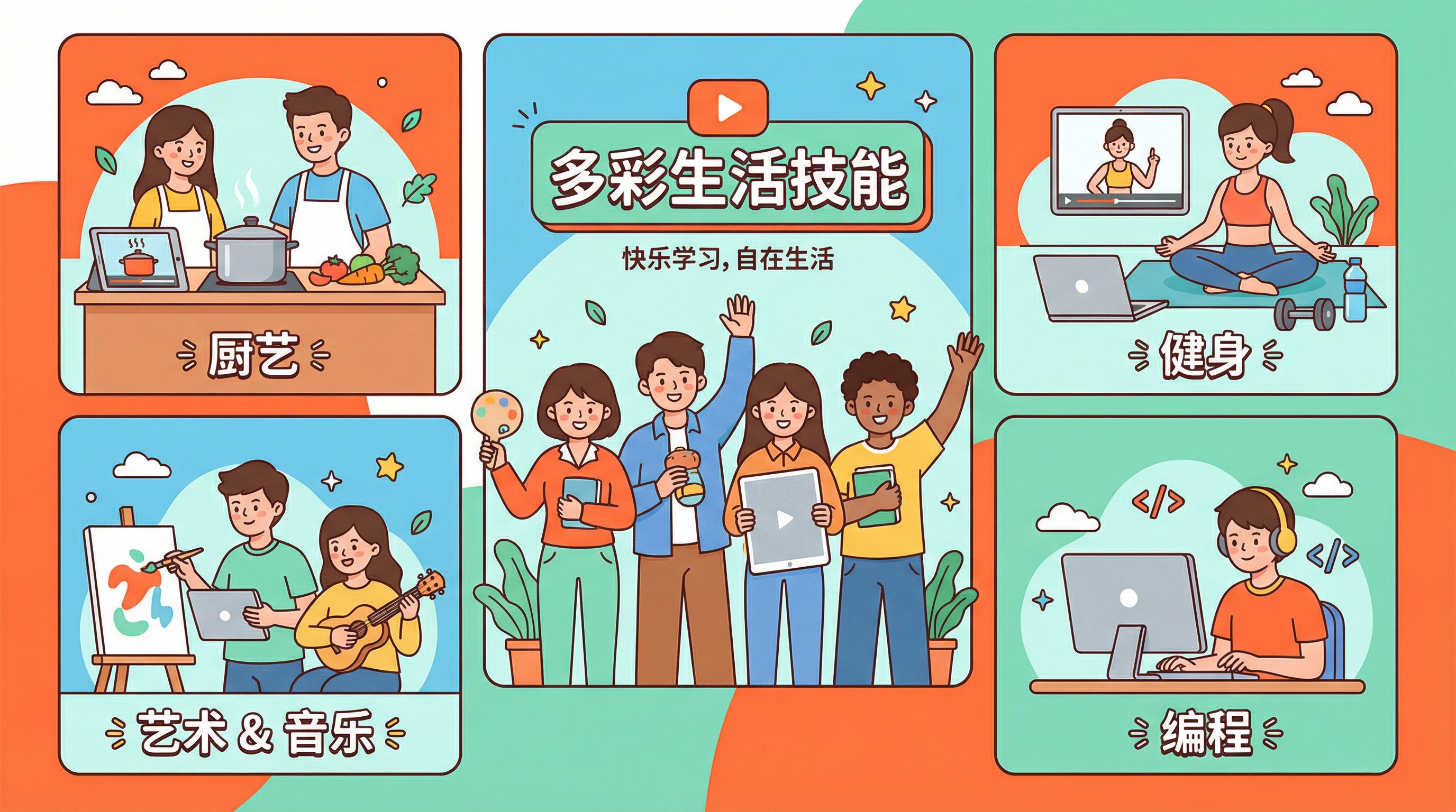51视频动漫生活技能教程Banner